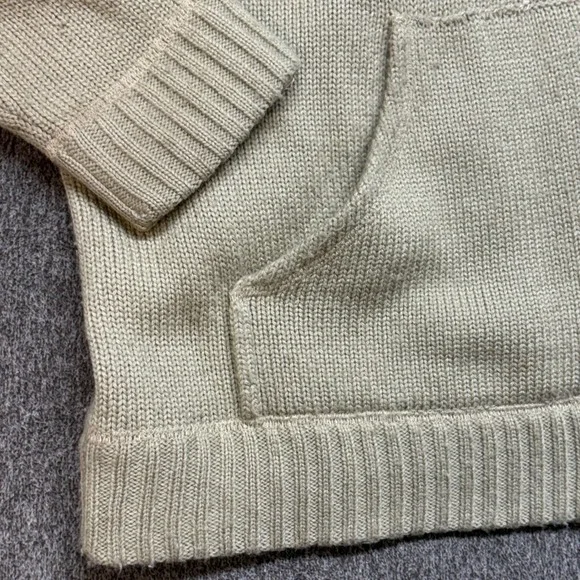 VTG Stussy Wool Blend Chunky Knit Full Zip Hoodie Sweater Mens L Baggy Y2K Skate - Picture 8 of 11